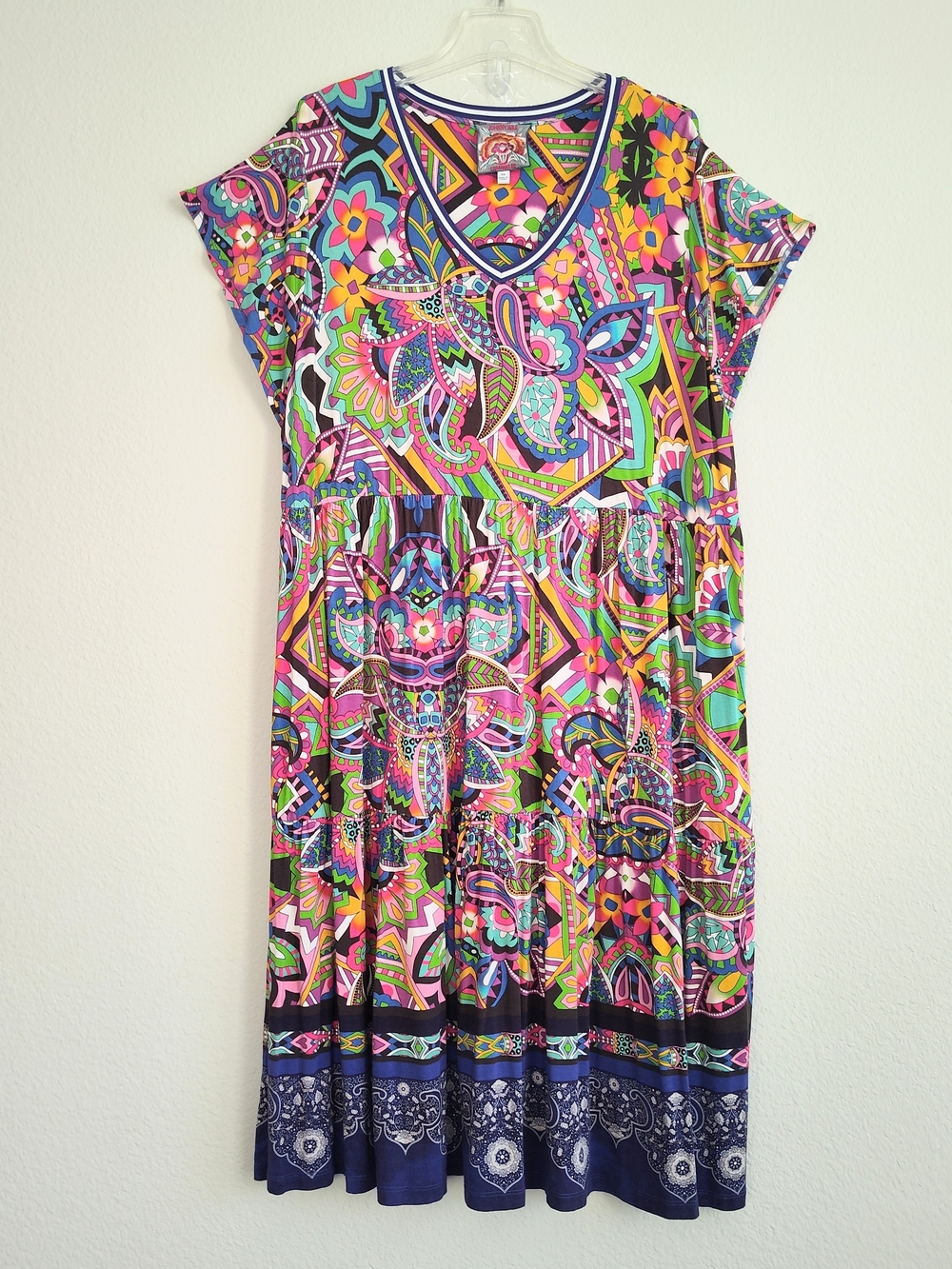 💞 JOHNNY WAS THE JANIE FAVORITE TIERED TEA DRESS Size 2X
